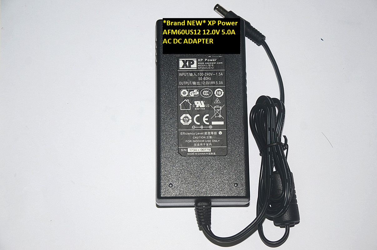 *Brand NEW* XP Power AFM60US12 12.0V 5.0A AC DC ADAPTER 5.5*2.5/5.5*2.1